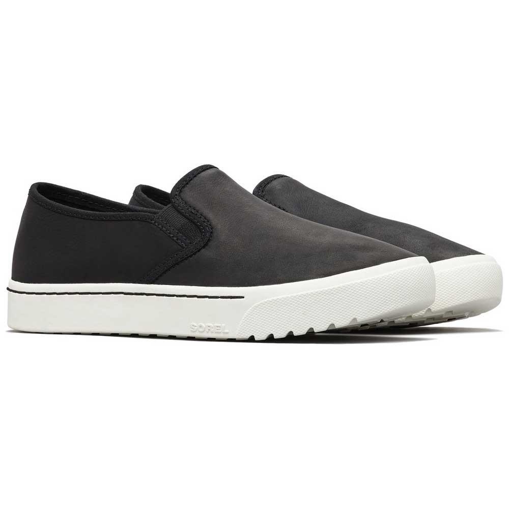Sorel Campsneak Slip—On Sneaker Black Womens 8.5
